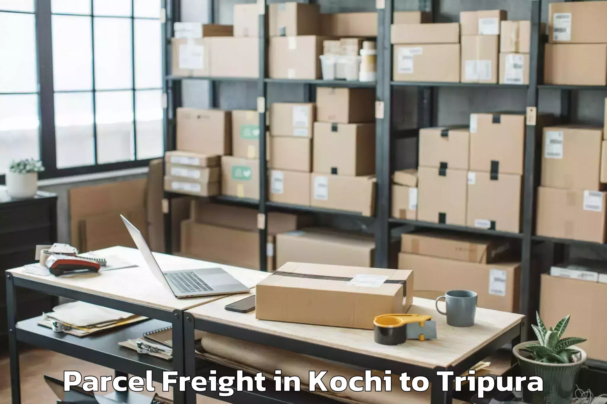 Book Kochi to Tulashikhar Parcel Freight Online